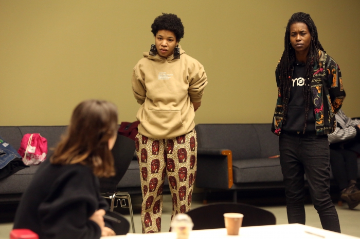 Rasheedah Phillips and Moor Mother at "Alternative Temporalities + Quantum Event Mapping", transmediale 2017