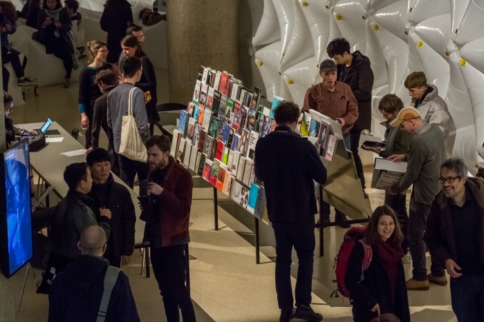 Temporary Library during the opening night