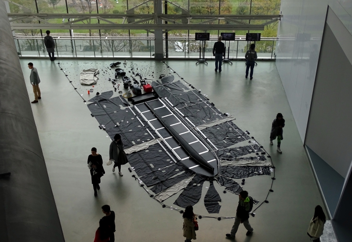 Plastic Raft of Lampedusa, Shanghai Biennale, YoHa, 2016