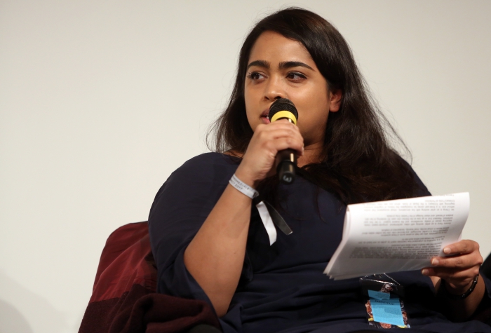 Nora N. Khan at "Middle Session: The Alien Middle", transmediale 2017