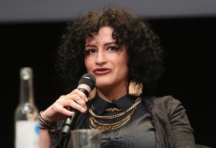 Luize Prado at the panel "Singularities", transmediale 2017