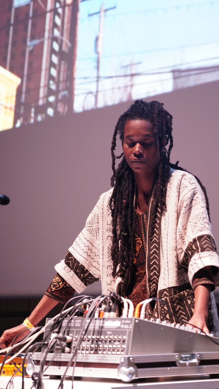Moor Mother performing "Ritual Causality 003", transmediale 2017