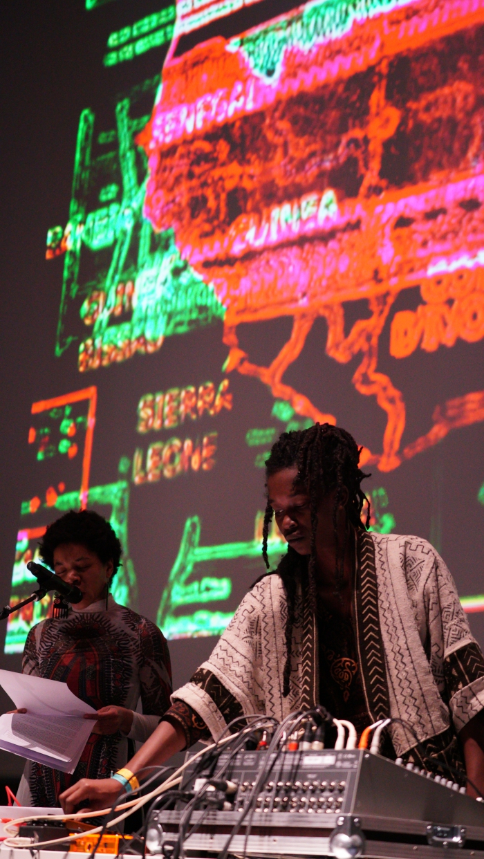 Rasheedah Phillips & Moor Mother performing "Ritual Causality 003", transmediale 2017